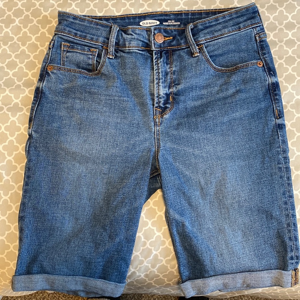 High Rise Bermuda Shorts